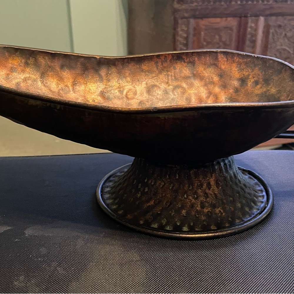 Hammered Copper Gravy Boat